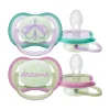 Avent Ultra Air Fopspeen - Nacht - 0-6 Mnd - 2 Stuks