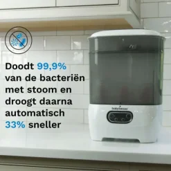 Baby Brezza Flessensterilisator & Droger Advanced - Wit