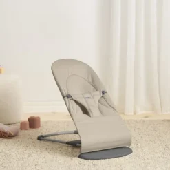 BabyBjörn Balance Soft Wipstoeltje Geweven Jersey Tri-Fabric - Zandgrijs