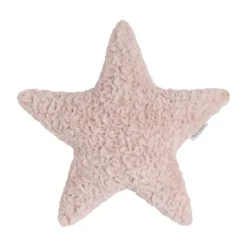 Baby's Only Kussen - Ster Teddy - Snow - Oud Roze
