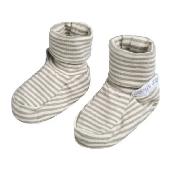 Baby's Only Stripe Slofjes - Urban Green - 0-3 Mnd