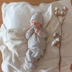 Bamboom Baby Mutsje Beanie - Sand - Prematuur