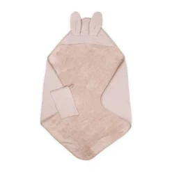 Bamboom Badcape met Washand - Duo Set Waffle - 75x75 cm