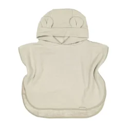 Bamboom Badponcho Baby 0–2 Jaar - Bamboe Wafel Terry - Warm White