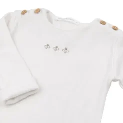 Bamboom Jumpsuit Met Voetjes Bees - Cream