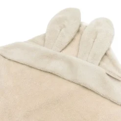 Bamboom New Born Badcape met Oren + Washand - Sand