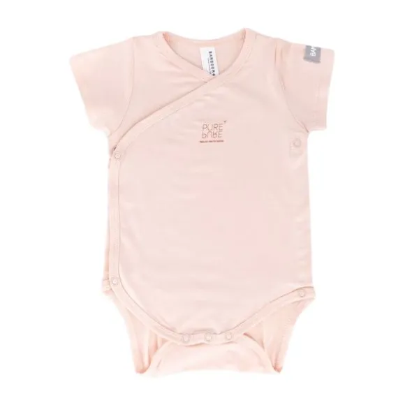 Bamboom Overslag Romper - Roze - 3 Mnd