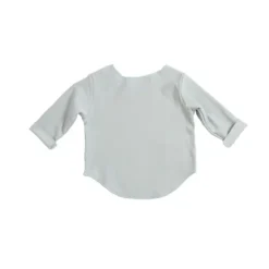 Bamboom T-shirt Lange Mouw Crème 1 Mnd