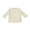 Bamboom T-Shirt Met Overslag - Lange Mouw - 1 Mnd - Light Khaki