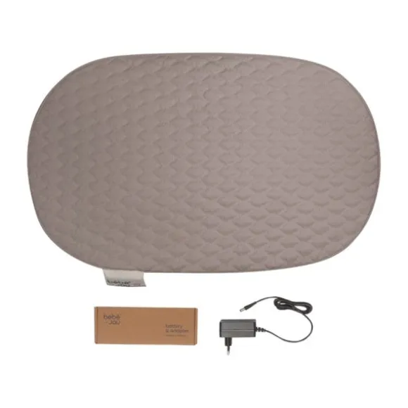 Bebe-Jou Verwarmd Aankleedkussen - Quilted Waves - Chalk Brown