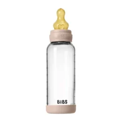BIBS Fles - Medium Flow - 240 ml - Glas/Latex - Ivory