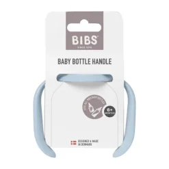 BIBS Fles - Slow Flow - 120 ml - Silicone/Glas - Baby Blue