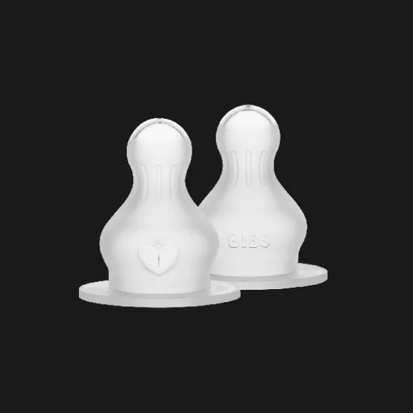 BIBS Flesspeen Rond - Fast Flow - 2 Pack - Silicone