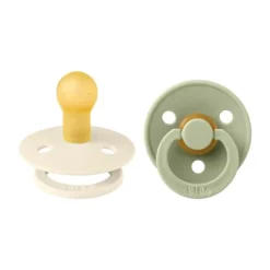 BiBs Fopspeen Dark Oak / Ivory 0-6 Mnd 2 Stuks