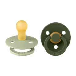 BiBs Fopspeen Dark Oak / Ivory 0-6 Mnd 2 Stuks