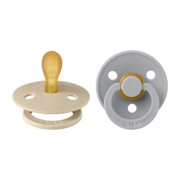 BiBs Fopspeen Symmetrisch - 0-6 Mnd - 2 Stuks - Vanilla / Cloud