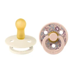 BiBs X Liberty Eloise Fopspeen - 6-18 Mnd - 2 Stuks - Blush Mix