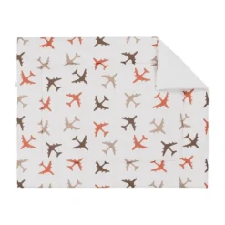 Bink Bedding Planes Boxkleed Blauw 71 x 122 cm