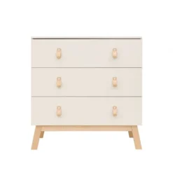 Bopita Babykamer Lines - Dune / Naturel | Ledikant 60 x 120 cm + Commode