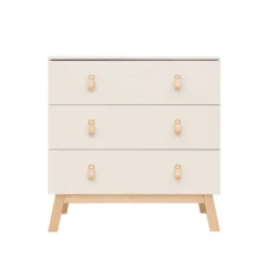 Bopita Babykamer Lines - Dune / Naturel | Ledikant 60 x 120 cm + Commode