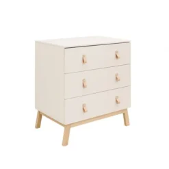 Bopita Babykamer Lines - Dune / Naturel | Ledikant 60 x 120 cm + Commode