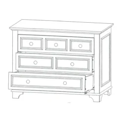 Bopita Charlotte Babykamer Wit | Bed 70 x 140 cm + Commode