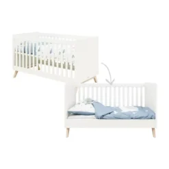 Bopita Fenna Babybed Wit / Naturel 70 x 140 cm