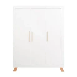 Bopita Lisa Kledingkast Wit / Naturel 3-Deurs