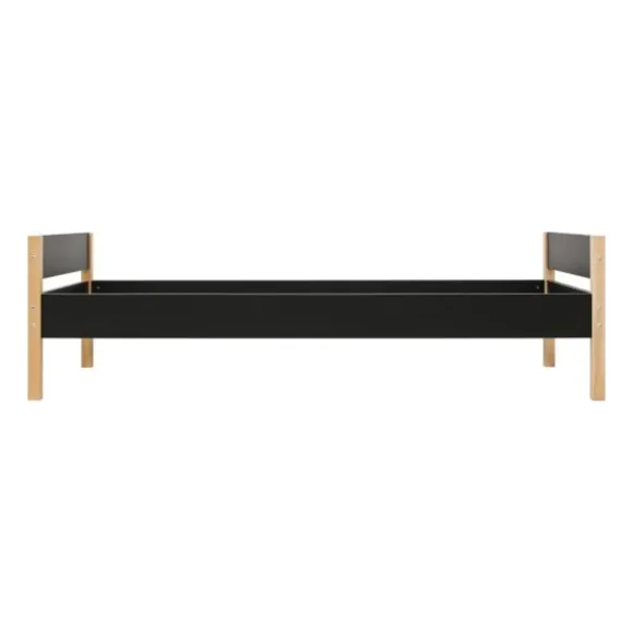 Bopita Lucas Bed - 90 x 200 cm - Zwart / Naturel
