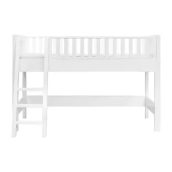 Bopita Nordic Halfhoogslaper 90x200 met Schuine Trap - Wit