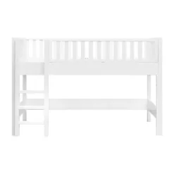 Bopita Nordic Halfhoogslaper 90x200 met Rechte Trap - Wit
