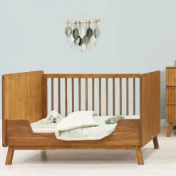 Bopita Senna Bedbank - Rose / Wood - 70 x 140 cm