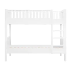 Bopita Stapelbed 90×200 met Rechte Trap Nordic - Wit