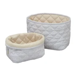 Cam Cam Copenhagen Classic Stripes Opbergmand - 2 Stuks - Blue