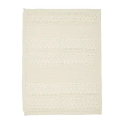 Cam Cam Copenhagen Pointelle Gebreide Baby Deken - Off White