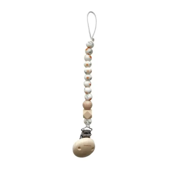 Chewies & More Mon Fleur Speenclip - Siliconen - Brown Flower
