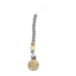 Chewies & More Siliconen Speenclip Baby Blue / Grijs