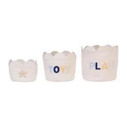 Childhome Flower Mand – 35 cm – Ecru