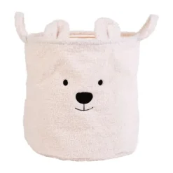 Childhome Teddy Opbergmand – 40 x 40 cm – Ecru