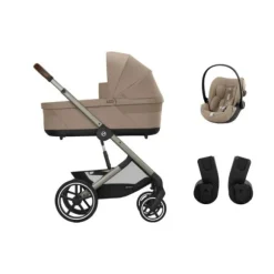 Cybex Balios S Lux Kinderwagen 4-in-1 Almond Beige | Cybex Cloud G I-Size Plus Autostoeltje