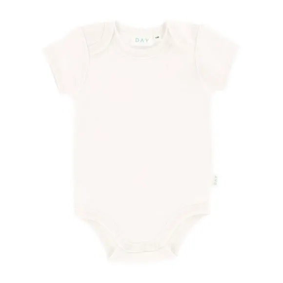 DAY Romper Korte Mouw - Off White - Mt. 50/56