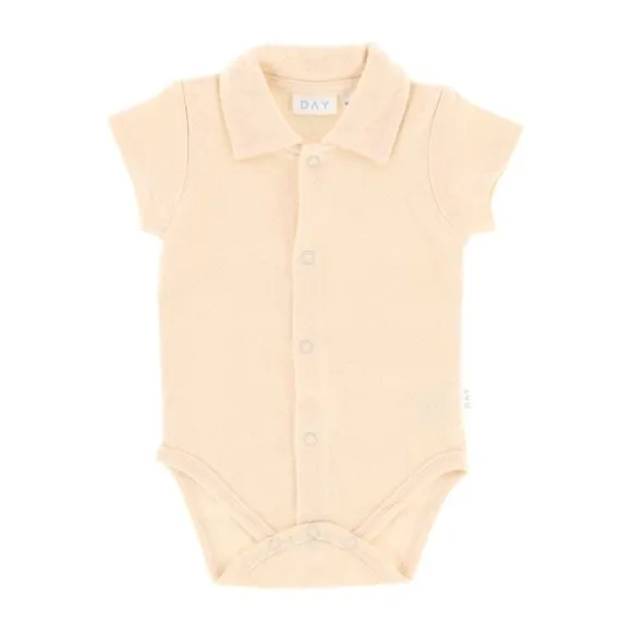 DAY Romper Met Kraagje - Apricot - Maat 50/56