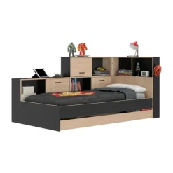 Diagone Erwan Opbergbed - 90x200 cm - Artisan Eiken