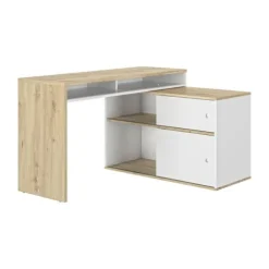 Diagone Modula Modulair Bureau - Ambachtelijk Eikenhout