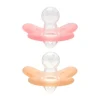 Difrax Siliconen Fopspeen Raspberry / Caramel 6-12 Mnd 2 Stuks