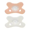 Difrax Siliconen Fopspeen Roze / Wit 0-6 Mnd 2 Stuks