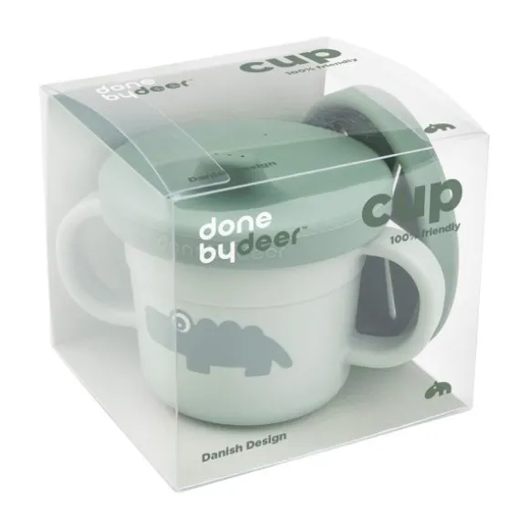 Done By Deer Croco Snack / Drinkbeker - Green
