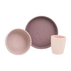 Done by Deer Deer Friends Stick&Stay Dinerset - Powder