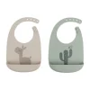 Done By Deer Lalee Slab Sand/Green 2 Stuks