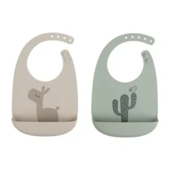 Done By Deer Lalee Slab Sand/Green 2 Stuks